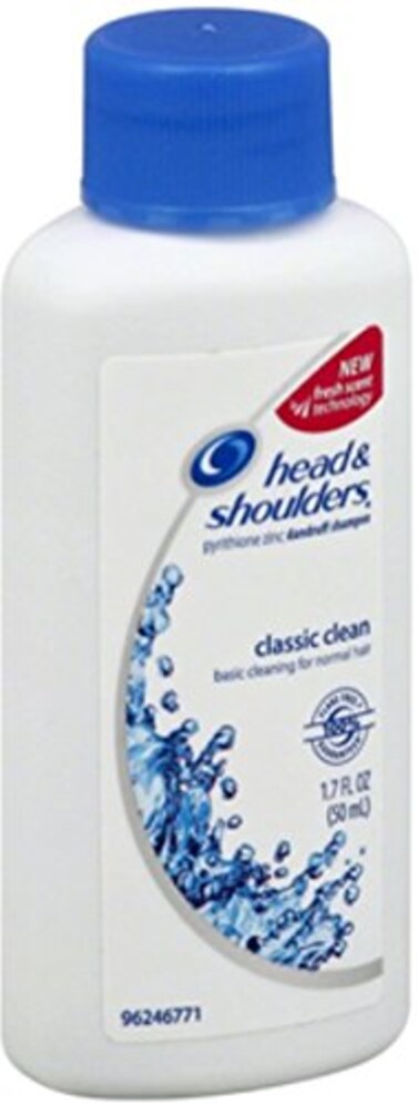 Head & Head Shoulders Classic Clean Dandruff Shampoo Travel Size 17z 4 Pack