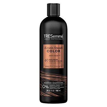TRESemmÃ TRESemm Keratin Smooth Color SulfateFree Shampoo for ColorTreated Hair Formulated With Pro Style Technology 20 oz