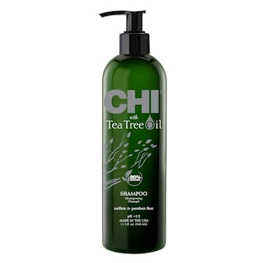 CHI Tea Tree Oil Shampoo Strengthening Shampoo For Gently Cleansing Hair Removing Impurities Sulfate Paraben CrueltyFree 115 Oz