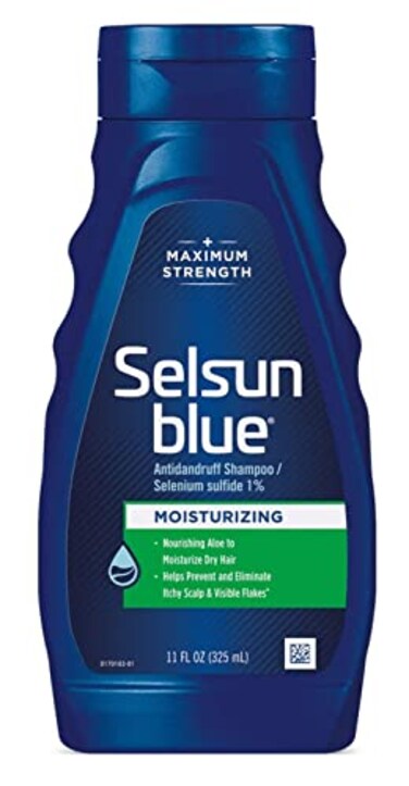 Selsun Blue Moisturizing Dandruff Shampoo with Aloe Dry Scalp Hair 11 Ounce