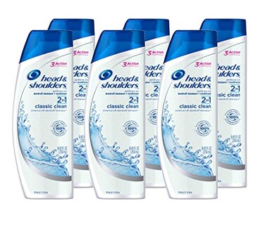 Head & Head and Shoulders Classic Clean 2in1 AntiDandruff Pack of 6