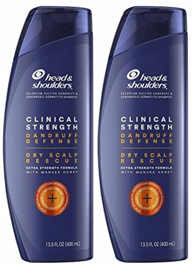 Head & Head and Shoulders Anti Dandruff Clinical Strength Seborrheic Dermatitis Shampoo 35 Fl Oz Pack of 2