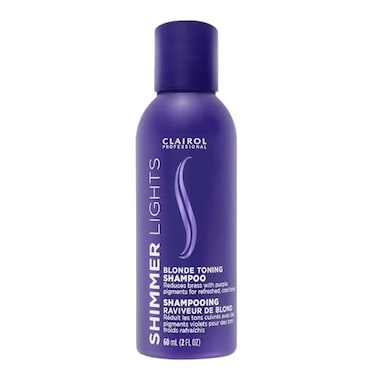 Clairol Professional Shimmer Lights Purple Shampoo 2 fl Oz Neutralizes Brass Yellow Tones For Blonde Silver Gray Highlighted Hair Packaging May Vary