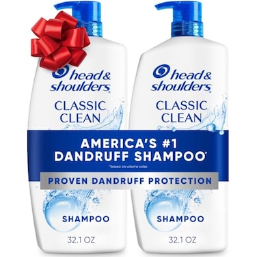 Head & Head Shoulders AntiDandruff Shampoo with 1 Pyrithione Zinc Classic Clean Shampoo Twin Pack Daily Use Flake Control Scalp Care ColorSafe Deep Clean 321 fl oz Each