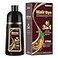 Bablabear Dark Brown Hair Color Shampoo for Gray Hair 500ML Hair Dye Shampoo for Men Women