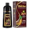 Bablabear Dark Brown Hair Color Shampoo for Gray Hair 500ML Hair Dye Shampoo for Men Women