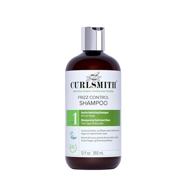 CURLSMITH Frizz Control Shampoo FrizzFighting Shampoo for Curls Removes BuildUp For All Curl Types Vegan Cruelty Free 12 oz