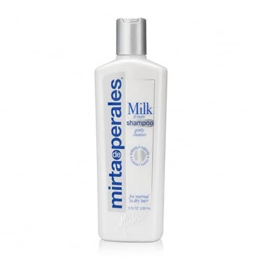Mirta De Perales Milk Shampoo for Normal to Dry Hair Gentle ProteinRich Cleanser with Milk Protein Silk Protein Soy Extract Restores Softness Strength Elasticity Natural Shine 8 oz