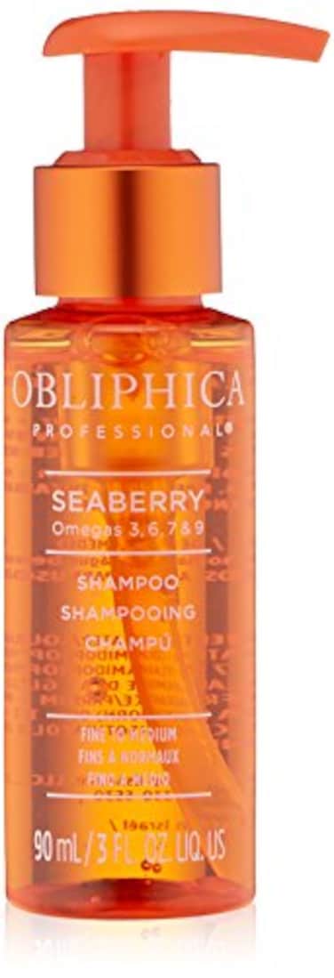 Obliphica Professional Seaberry Shampoo for Fine to Medium Hair 3 Fl Oz Improves Thickness Prevents Hair Loss Moisturizing Essential Vitamin Easy Application