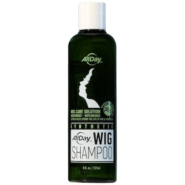 AllDay Locks Synthetic Wig Shampoo Condition Detangle Add Shine to Synthetic Hair for Women and Men Gently Cleanses with pH Balanced Formula Paraben Sulfate Phthalate Free 8 oz