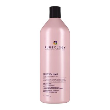 Pureology Pure Volume Shampoo Enhances Volume and Movement Lightweight Shampoo for Fine Flat Color Treated Hair SulfateFree Vegan 338 Fl Oz