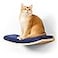 COOLEX Curved Cat Shelves and Perches Floating Cat Wall Bed with Comfortable Cushion