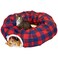 Kitty City Plaid Tunnel Bed
