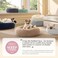 Bedsure Calming Dog Bed for Small Medium Dogs Donut Washable Medium Pet Bed 27 inches AntiSlip Round Fluffy Plush Faux Fur Cat Bed Dark Grey
