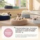 Bedsure Calming Dog Bed for Small Medium Dogs Donut Washable Medium Pet Bed 27 inches AntiSlip Round Fluffy Plush Faux Fur Cat Bed Dark Grey