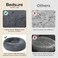 Bedsure Calming Dog Bed for Small Medium Dogs Donut Washable Medium Pet Bed 27 inches AntiSlip Round Fluffy Plush Faux Fur Cat Bed Dark Grey