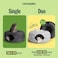 Cattasaurus Peekaboo Cat Cave Donut for Multiple Large Cats up to 3045 lbs 3in1 Self Warming Cat Bed Tunnel Scratcher for Indoor Cats Washable Detachable Light Gray Dark Gray Large