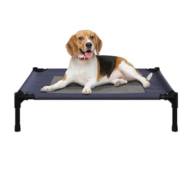 PETMAKER Elevated Dog Bed Cover 30x24Inch Replacement Pet Bed Cover with Mesh Panel for IndoorOutdoor Use Dog Cot Not Included by Blue