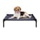 PETMAKER Elevated Dog Bed Cover 30x24Inch Replacement Pet Bed Cover with Mesh Panel for IndoorOutdoor Use Dog Cot Not Included by Blue