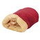 GOOPAWS 4 in 1 Self Warming Burrow Cat Bed Pet Hideway Sleeping Cuddle Cave Burgundy