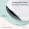 Hepper Cat Nest Washable Cat Bed with Removable Fluffy Fleece Liner Cozy Comfy Calming Cat Bed Round Shape Cat Warming Bed Donut Cat Bed Desk Ready Small Cat Bed for Indoor Cats GreyWhite