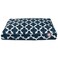 Majestic Pet Navy Trellis Medium Rectangle Indoor Outdoor Pet Dog Bed With Removable Washable Cover By Products