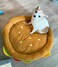 TONBO Soft Plush Small Cute and Cozy Food Dog Cat Bed Washer and Dryer Friendly Burger