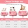 Zerbuger Orthopedic Dog Bed for Medium DogsDog Sofa Beds Supportive Foam Pet Couch Bed with Removable Washable Mat and Nonskid Bottom Medium Pink