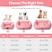 Zerbuger Orthopedic Dog Bed for Medium DogsDog Sofa Beds Supportive Foam Pet Couch Bed with Removable Washable Mat and Nonskid Bottom Medium Pink