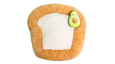 TONBO Soft Plush Small Cute and Cozy Avocado Dog Cat Bed Washer and Dryer Friendly Avocado