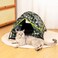 GDanes Camouflage Cat Tent Portable Pet Cat House with Soft Pad Cat Cave Dog House for Small Medium Dogs and Rabbits