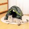 GDanes Camouflage Cat Tent Portable Pet Cat House with Soft Pad Cat Cave Dog House for Small Medium Dogs and Rabbits