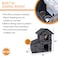 K&H Pet KH Pet Products TwoStory Outdoor Kitty House with Dining Room Heated Gray Leaf 27 X 22 X 27