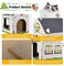 MUNILAIL Cardboard Cat House with Scratcher 16x 13x19 Cat Scratch House for Indoor Cats Birthday Large Cat Scratcher Box
