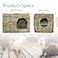 BWOGUE Large Grass House for Guinea PigsHand Woven Straw Hut Foldable Small Animal Play Hideaway Bed with Double Openings Playhouse for Bunny Guinea Pig Chinchilla Ferret