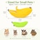 Halloluck 2 Pack Banana Warm Hamster Bed House Hammock Small Animal Warm Bed House Cage Yellow and Green