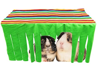 Jinkoozz Guinea Pig Hideout Corner Fleece Forest Habitat Small Animal Cage Accessories Hammock 22W x 1082L x 1122H