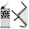Wontee 2 Pack Small Animal Hammock Soft Fleece Sleeping Bed for Mice Rat Chinchilla Guinea Pig Ferret Kitten Cat Rabbit S 106x106inch Black White Dot
