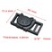 sacoora 25pcs 38 Safty Breakaway Buckles for Cat Collar Black