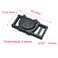 sacoora 25pcs 38 Safty Breakaway Buckles for Cat Collar Black