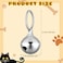 Hotop 8 Pack dogs Collar Bells Small Cat Bells Collar Charm for Puppy Hanging Ring Decoration Pet Pendant Accessories Antilost Tracker DIY Crafts for Pets UseSilver
