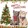 ADOGGYGO Christmas Cat Bandana Collars Breakaway with Removable Bandana Bell 2 Pack Red Green Plaid Christmas Collar for Cats Kittens