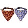 ADOGGYGO Halloween Cat Collars Breakaway with Removable Bandana 2 Pack Adjustable Kitten Collar Pumpkin Bandana Collar for Kittens Cat