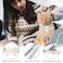 Aring pet ARING PET 2 Pack Cat CollarCute Cotton Cat Collar with Bell Pendant Adjustable Dinosaur Kitten Collars with Safety Buckle for Girl and Boy Pets