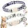 Aring pet ARING PET 2 Pack Cat CollarCute Cotton Cat Collar with Bell Pendant Adjustable Dinosaur Kitten Collars with Safety Buckle for Girl and Boy Pets