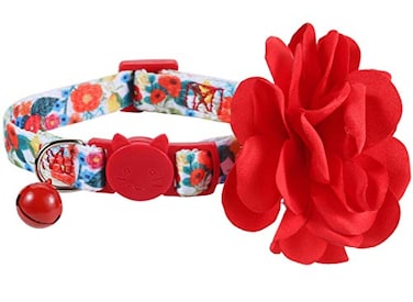 BoomBone Flower Cat Collar Girl Puppy Collars Pet Floral Accessories