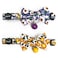 Cognatio Cat Collars with Bells and Safety Release Buckle Floral Bow Tie Kitten CollarsPack of 2 Adjustable 2030 cm