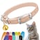 CollarDirect Leather Cat Collar with Removable Bell Safety Elastic Strap Breakaway Alternative Kitten Collar for Small Big Boy Girl Cats