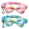 Pohshido Easter Cat Collar with Bow Tie Holiday Kitty Kitten Bunny and Carrot Breakaway Collar with Bell for Girls and Boys