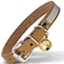 Filbert Leather Cat Collar Reflective Cat Collar Leather Accessories with Bell Bird Warning Suitable for Indoor and Outdoor Non Breakaway Durable Stylish Design Camel